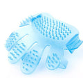 Cepillo azul de baño y masaje para mascotas